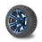 Golf Cart 12 Inch Blue with Glossy Black Wheels On 215/35-12 Street Tyres