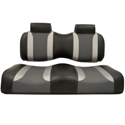 TSUN FS Cushions,TXT/RXV, Blk w/ Liq Silv Rush & Lagoon Grey