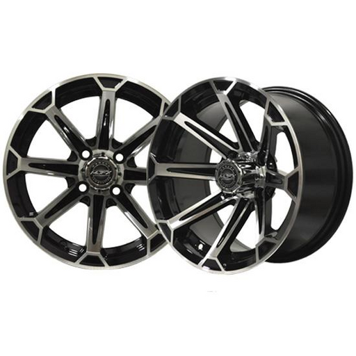RIM PACKAGE - VORTEX Machined/Black 14x7 with 225/30-14 Tyre - SET OF 4