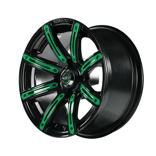 Green Inserts for Illusion 12x7 Wheel