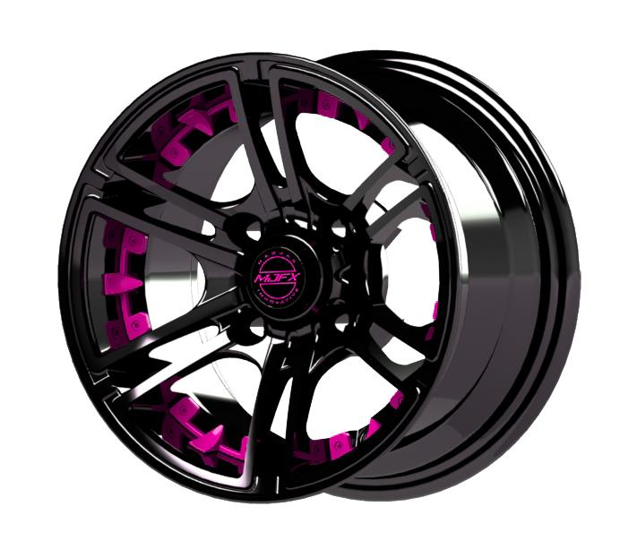 Pink Inserts for Mirage 12x7 Wheel