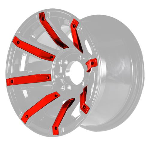 Red Inserts for Avenger 14x7 Wheel