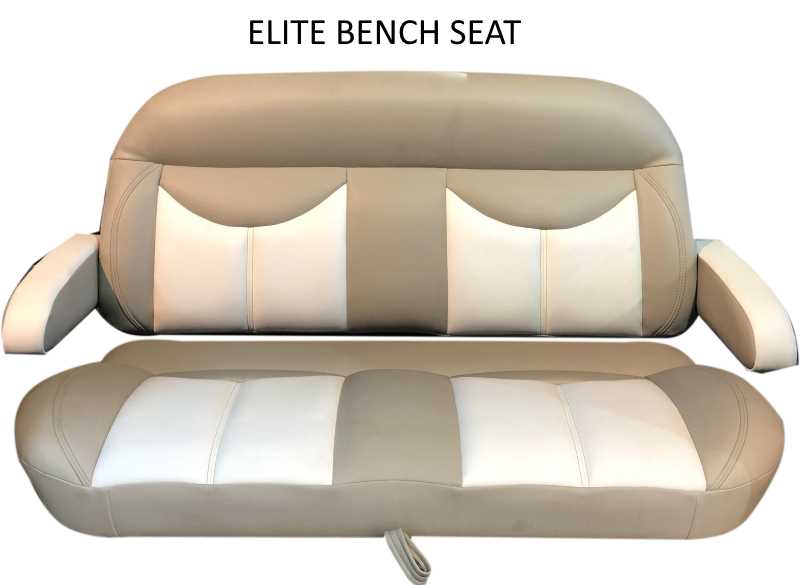 ELITE BENCH SEAT SUITABLE FOR RXV - TAUPE BASE CHALK WHITE TRIM INSERT