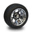 12 Inch Gloss Black/ Dark Silver And 215/35-12 Tyre Assembly