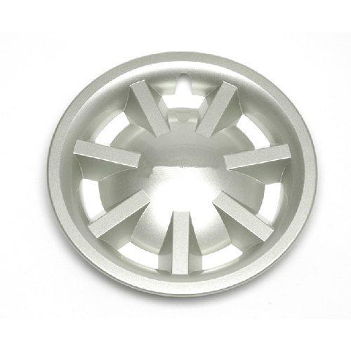 8 Inch Metallic Silver Hubcap