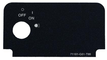 Console Plate Decal with Headlight Indicator