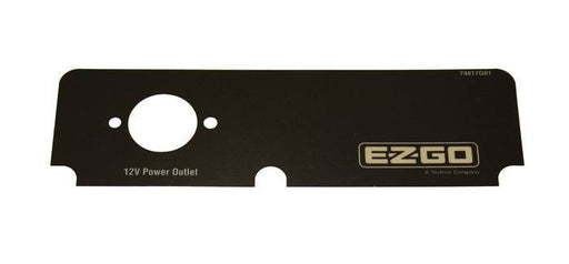 E-Z-GO Console Decal with Outlet