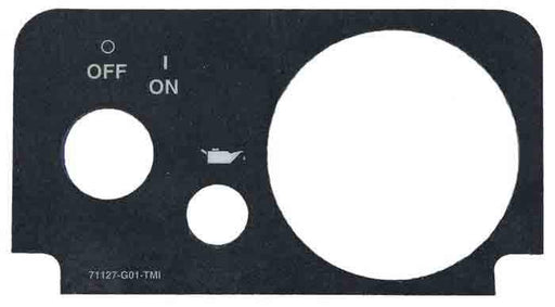 Oil/Fuel Gauge Console Decal (Without Lights)